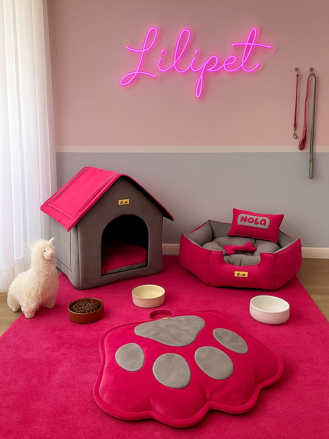 ست جای‌خواب کلبه و مت پنجه برند لیلی‌پت